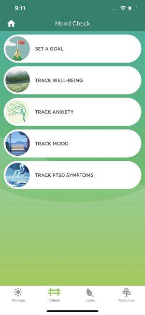 Mood Check Tracker Screen