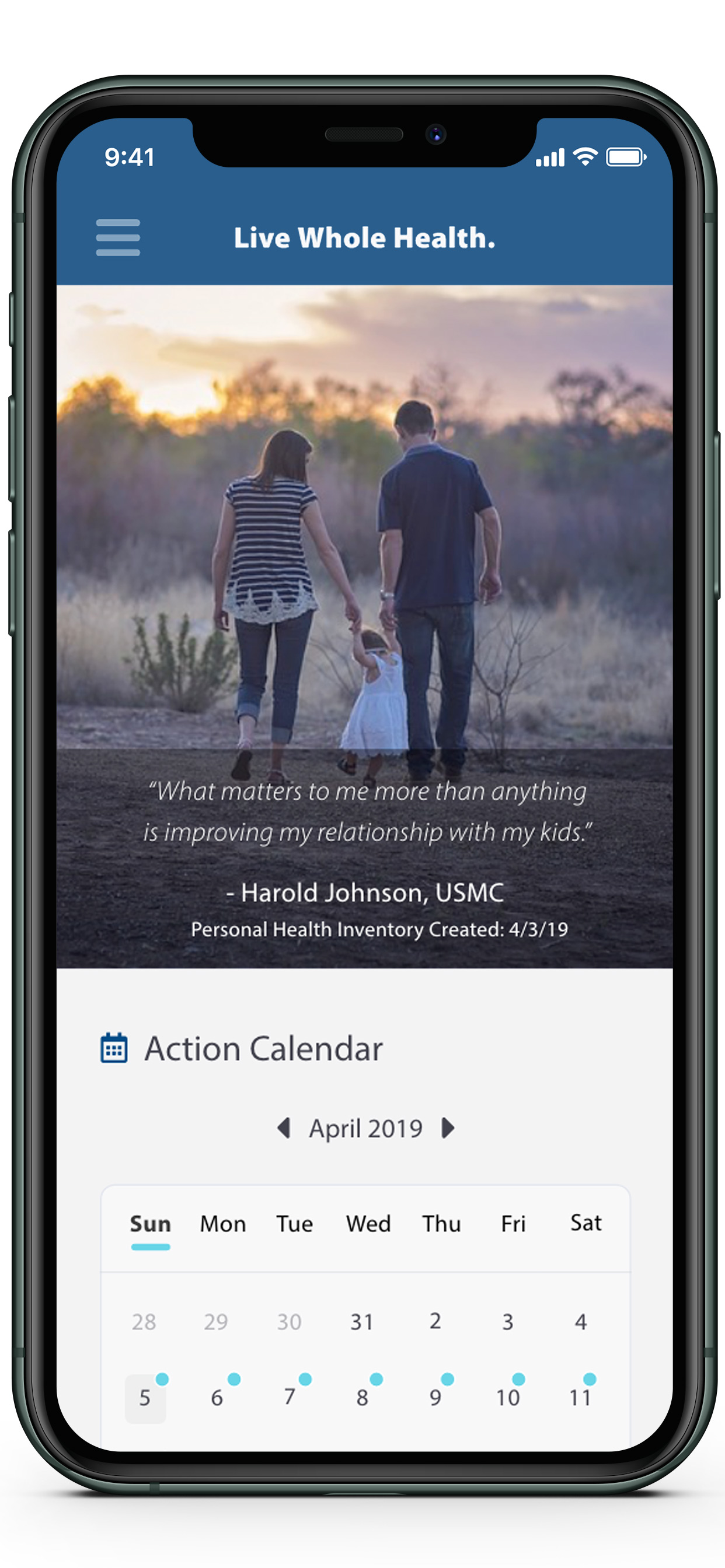 View Calendar Screenshot