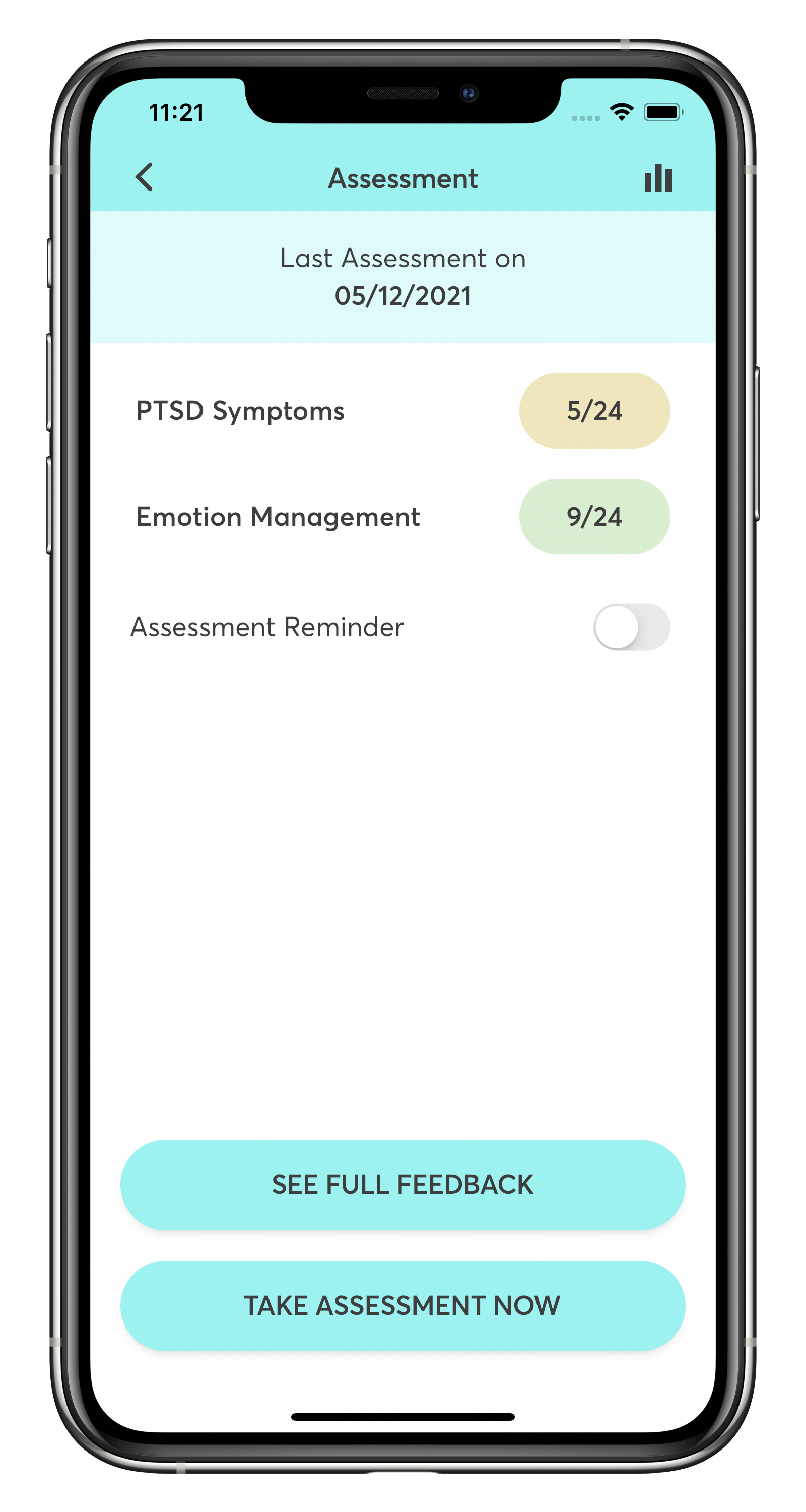 STAIR Coach Assessment Screen